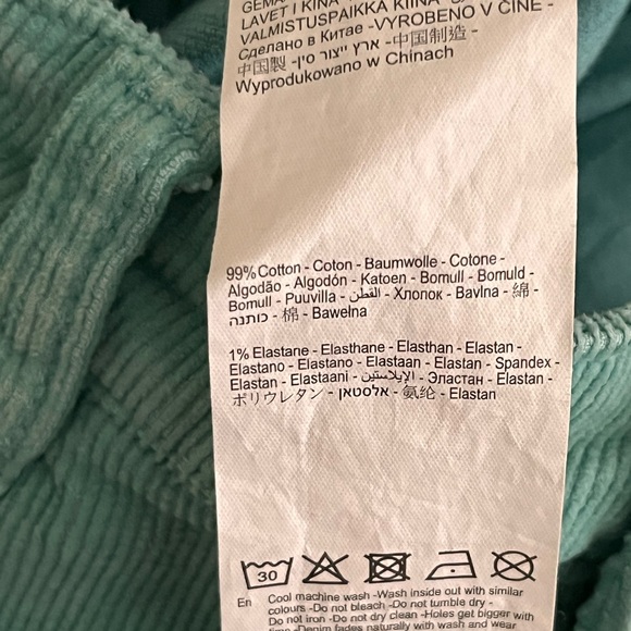 ROLLA'S Teal East Coast Flare High Rise Corduroy - Picture 7 of 8